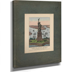 The Great Bartholdi Statue Liberty Enlightening the World 1885 — Stretched Canvas Print | Bella Frye