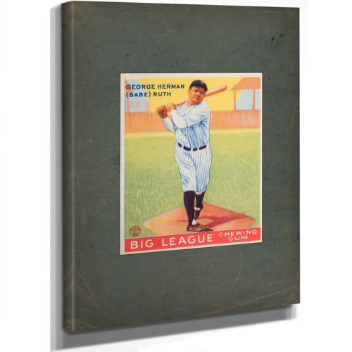 Baberuthgoudeycard2 — Stretched Canvas Print | Bella Frye