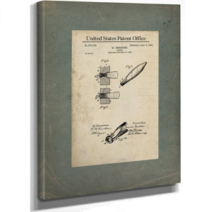 The Gentlemans Vice Patent 675756 — Framed Wall Art Room View | Bella Frye