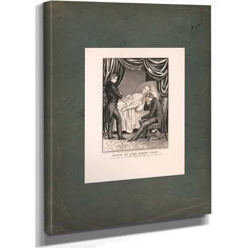 Death of Honl Henry Clay_ My Son I Am Going Sit by Me 1852 — Stretched Canvas Print | Bella Frye