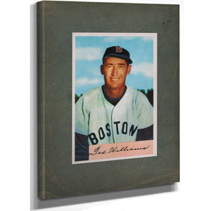 Ted Williams 1954 Bowman 4ac45 — Stretched Canvas Print | Bella Frye