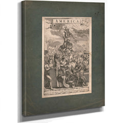 America 1671 — Stretched Canvas Print | Bella Frye