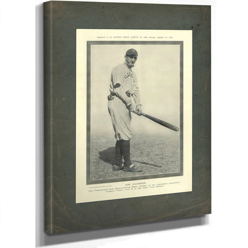 Joe Jackson Police Gazette — Stretched Canvas Print | Bella Frye
