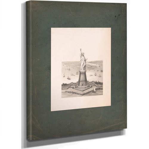 The Statue of Liberty 1878 — Stretched Canvas Print | Bella Frye