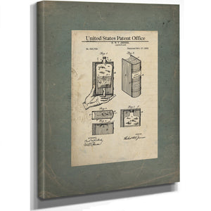 The Lawyers Secret Jenners Literary Deception Flask Patent — Framed Wall Art Room View | Bella Frye