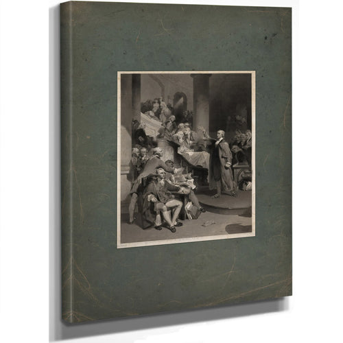 Patrick Henry Before the Virginia House of Burgesses May 3 1765 1852 — Stretched Canvas Print | Bella Frye
