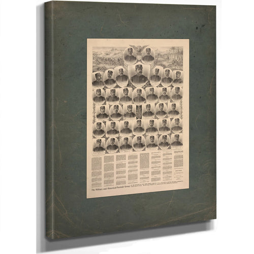 The Military and Historical Portrait Group 19th Century — Stretched Canvas Print | Bella Frye