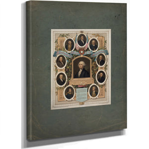 Distinguished Masons of the Revolution 19th Century — Stretched Canvas Print | Bella Frye