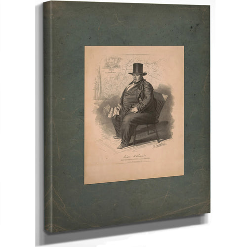 Dixon H Lewis Representative From Alabama 1839 — Stretched Canvas Print | Bella Frye