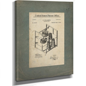 The Williamson Apparatus Patent for Spirits Unknown — Stretched Canvas Print | Bella Frye