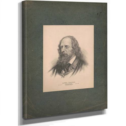 Alfred Tennyson Born August 6 189 Died October 6 1892 19 — Stretched Canvas Print | Bella Frye