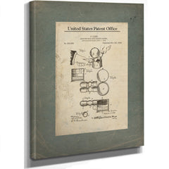 The Gentlemans Ritual Patent 94883 — Stretched Canvas Print | Bella Frye