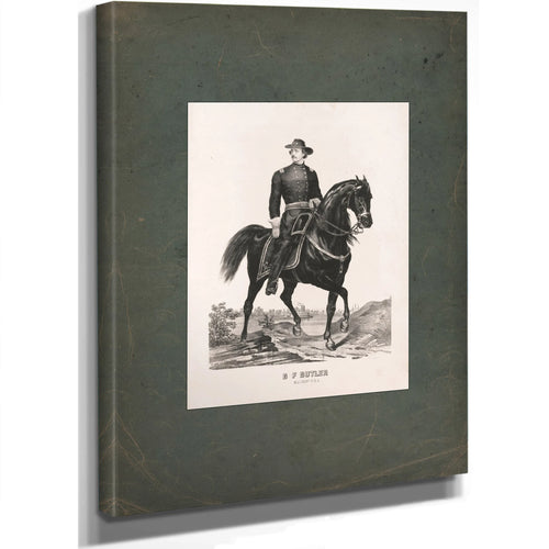 Benjamin Franklin Butler 19th Century — Stretched Canvas Print | Bella Frye