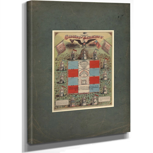 Industrial Chart of Liberty 19th Century — Stretched Canvas Print | Bella Frye