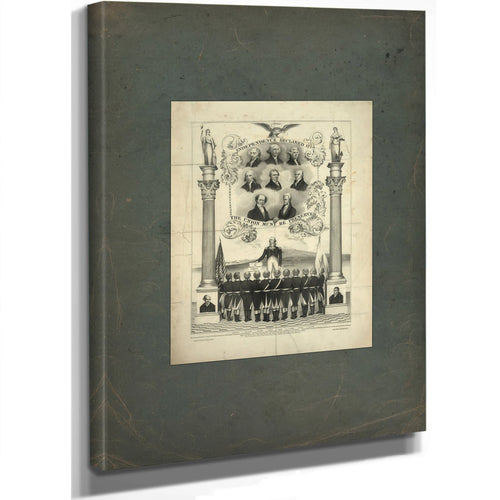 Independence Declared 1776 the Union Must Be Preserved 1839 — Stretched Canvas Print | Bella Frye