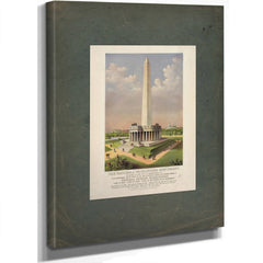 The National Washington Monument 1885 — Stretched Canvas Print | Bella Frye