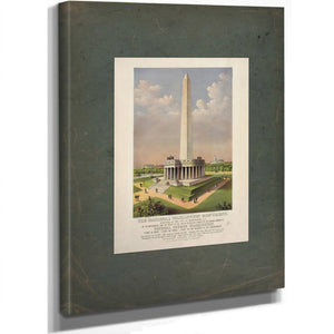The National Washington Monument 1885 — Stretched Canvas Print | Bella Frye