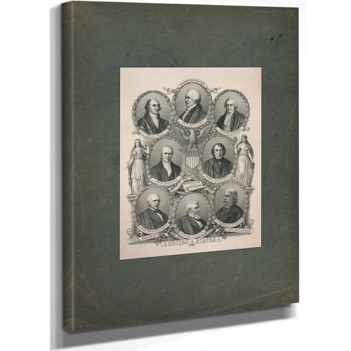 The Chief Justices of the United States 1894 — Stretched Canvas Print | Bella Frye