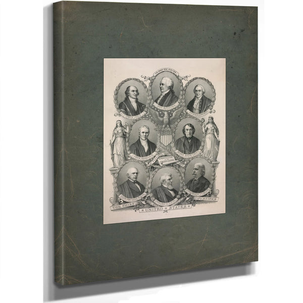The Chief Justices of the United States 1894 — Stretched Canvas Print | Bella Frye
