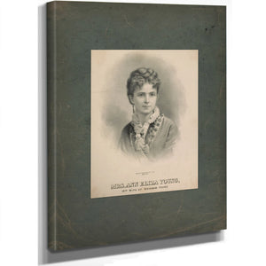 Mrs Ann Eliza Young 19th Wife of Brigham Young 1869 1875 — Stretched Canvas Print | Bella Frye
