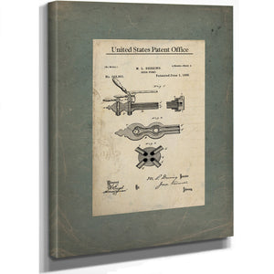The Publicans Apparatus Beer Pump Patent Drawing — Framed Wall Art Room View | Bella Frye