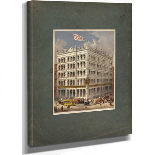 The United States Mutual Accident Association 1886 — Stretched Canvas Print | Bella Frye