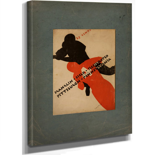 November 5 1932 Franklin Field Illustrated for the Pennsylvania Versus Pittsburgh — Stretched Canvas Print | Bella Frye