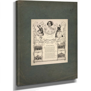 Greeting to America 19th Century — Stretched Canvas Print | Bella Frye