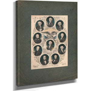 The Presidents of the United States 1842 2 — Stretched Canvas Print | Bella Frye