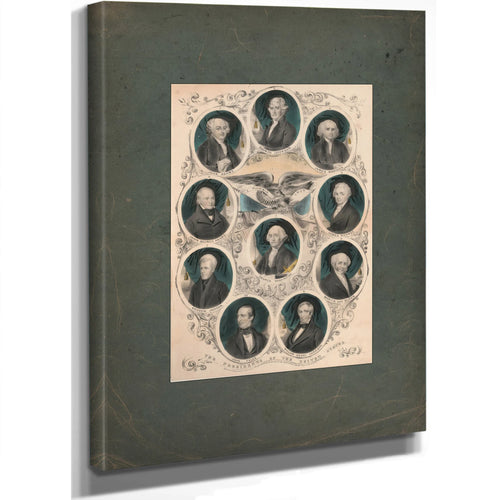 The Presidents of the United States 1842 2 — Stretched Canvas Print | Bella Frye