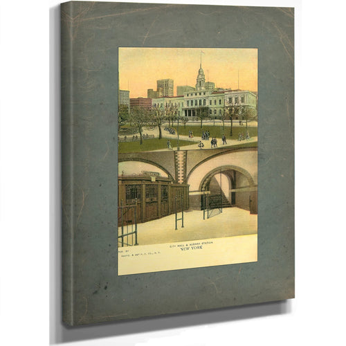The Underground Passage at City Hall — Stretched Canvas Print | Bella Frye