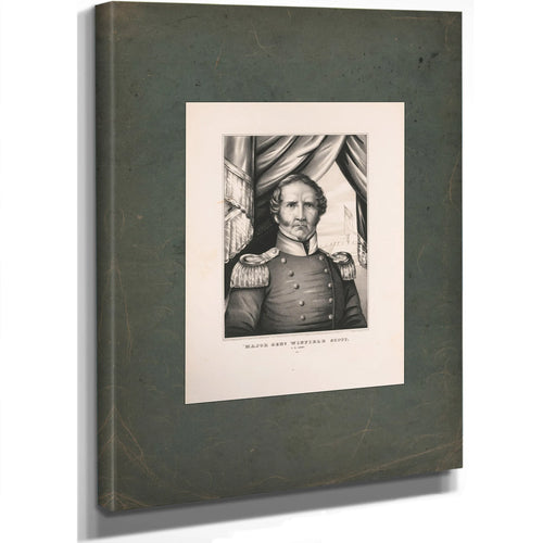 Major General Winfield Scott 1847 — Stretched Canvas Print | Bella Frye