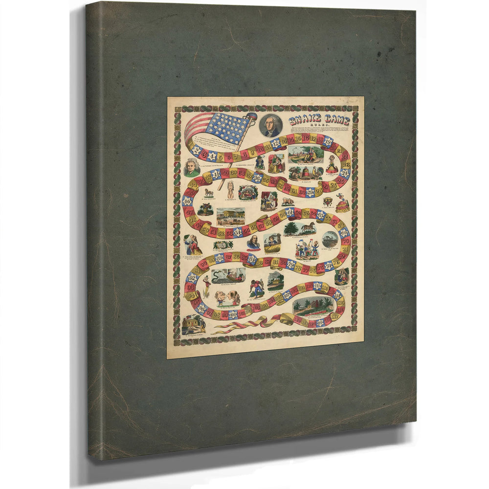 Snake Game Rules 184 186 — Stretched Canvas Print | Bella Frye