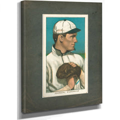 Walter Johnson Washington Nationals Baseball Card Portrait 7 — Stretched Canvas Print | Bella Frye