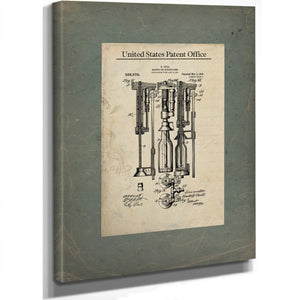 The Gull Beer Bottling Apparatus Patent Print — Framed Wall Art Room View | Bella Frye