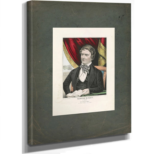 Cassius M Clay of Kentucky the Champion of Liberty 1846 — Stretched Canvas Print | Bella Frye