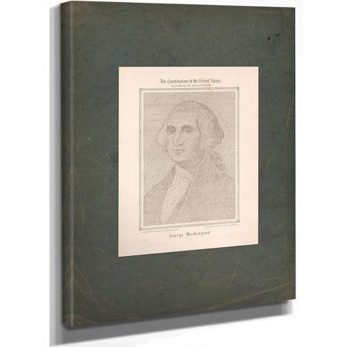 The Constitution of the United States Including Its Amendments George Washington 194 — Stretched Canvas Print | Bella Frye