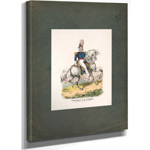 General De Twiggs at the Storming of the Fortress of Chapultepec 1847 — Stretched Canvas Print | Bella Frye