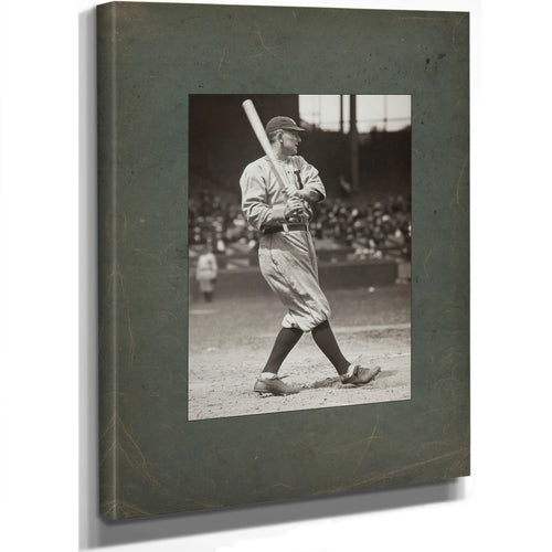 Ty Cobb Paul Thompson Cropped — Stretched Canvas Print | Bella Frye