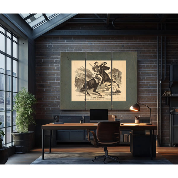 Col John C Fremont Republican Candidate for the President of the United Stat — Framed Wall Art Room View | Bella Frye