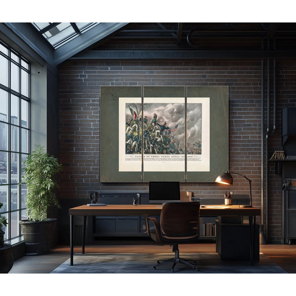 Battle of Cerro Cordo April 18th 1847 1847 — Framed Wall Art Room View | Bella Frye