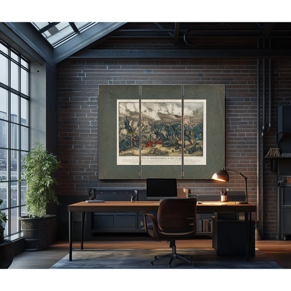 Battle of Fredericksburg Va Dec 13th 1862 1862 — Framed Wall Art Room View | Bella Frye
