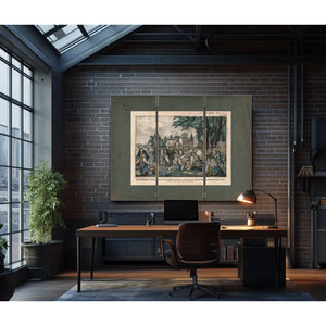 William Penns Treaty With the Indians When He Founded the Province of Pennsyl — Framed Wall Art Room View | Bella Frye