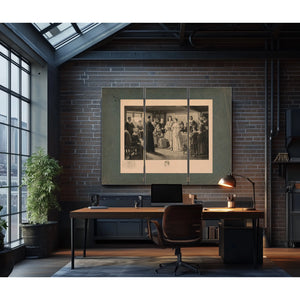 a Colonial Wedding the Marriage of Dr Francis Le Baron and Mary Wilder Plymou — Framed Wall Art Room View | Bella Frye