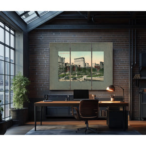 Union Square in Fading Light a Manhattan Memory Suspended in Time — Framed Wall Art Room View | Bella Frye