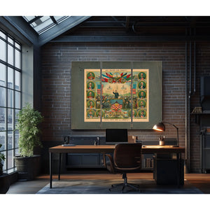 All United for Liberty! 1917 — Framed Wall Art Room View | Bella Frye