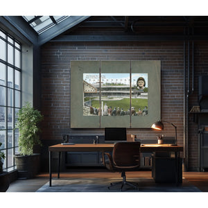 The Cathedral of American Pastime Polo Grounds Relic Print — Framed Wall Art Room View | Bella Frye