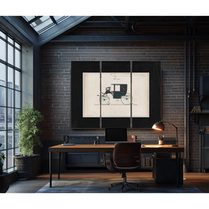 Design for Landaulet No 365 — Framed Wall Art Room View | Bella Frye