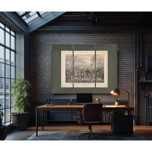 Capitulation Surrender of Robert E Lee His Army at Appomattox Chi Va to Lt — Framed Wall Art Room View | Bella Frye