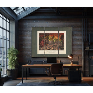 Chicago in Flames Scene at Randolph Street Bridge 1872 1874 — Framed Wall Art Room View | Bella Frye